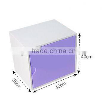 Colorful DIY Assembly Wood Cabinet MDF Stackable Cube Organizer Cube Storage Home Wood Furniture 2 Tier Storage Boxes photo-6