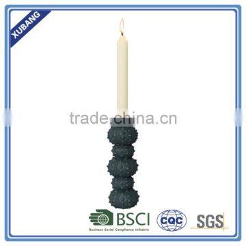 Low Moq and Cheap Poly Resin Six-round Shell Candle Holder photo-2