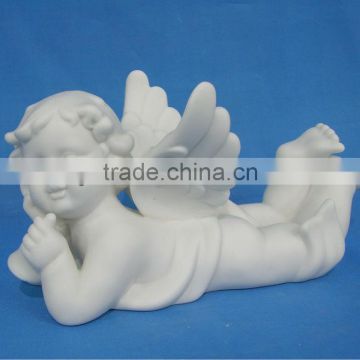 white wholesale ceramic angel figurines