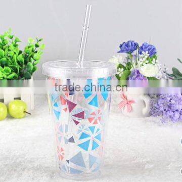 Double Wall Clear 16oz Reusable Plastic Cups Wholesale photo-5