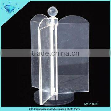 Customize Acrylic Wine Bottle Shaped Menu Display Stand photo-5