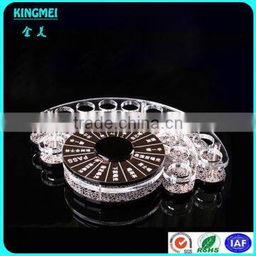 Pop Acrylic Glass Cup Rack Lucite Bullet Cup Displays Gold Acrylic Holder Bullets Cup Stand photo-4