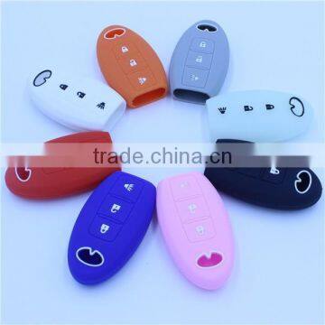 Silicone rubber fob key bag for infiniti 3 button keys