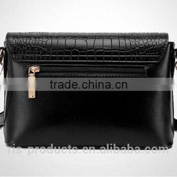 2016 Ladies Croco pu Leather Mini Crossbody Bag Handbag Purse Women photo-2