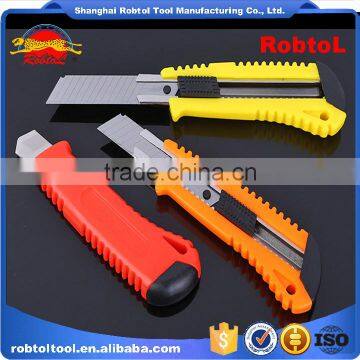 Utility Knife Retractable Blade Box Cutter Art Knives Snap off Lock Razor Blade Plastic Shell photo-4