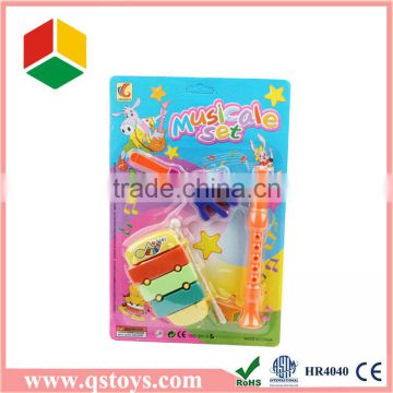 Promotional toy musical instruments set in blister card