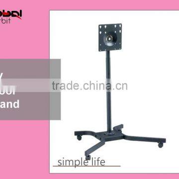 Durable Screen Movable Rotate TV Trolley Stand Mount Monitor Display Stand