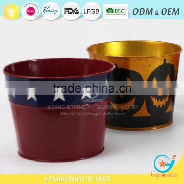 Galvanized and Iron Garden Plants for Pots Outdoor Metal Planters