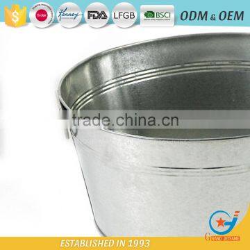 Iron Garden Galvanized Ice Tubs for Drinks Party Bar Ice Bucket