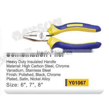 American style long nose plier with nikel plated