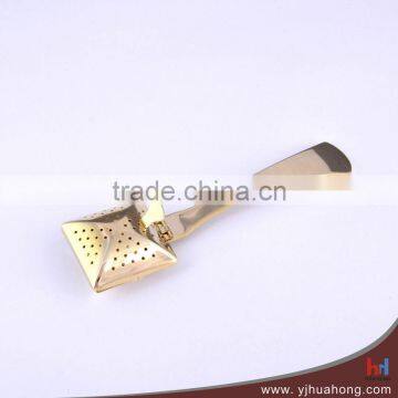 Golden plating stainless steel tea infuser/tea strainer/tea filter