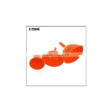 11002 3pcs New Design Silicone Folding Funnel/foldable Funnel photo-3