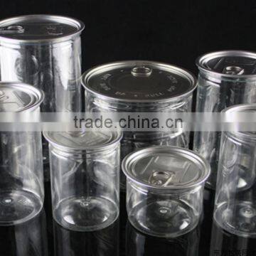 China Made Empty Cans,plastic Bottles,plastic Easy Open Can,PET Easy Open Can for Dry Food, Nuts,candies, Plastic Jar photo-3