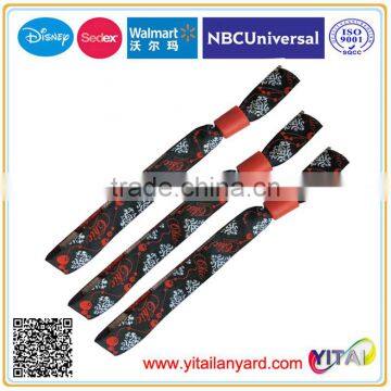 Polyester Woven Wristband With Colorful Buckle