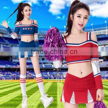 Professional girls long sleeve cheerleader sets for sport BB0022