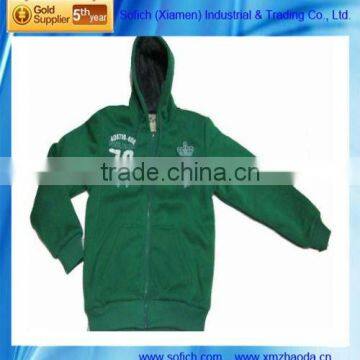 Men's fleece hoody jacket with fur