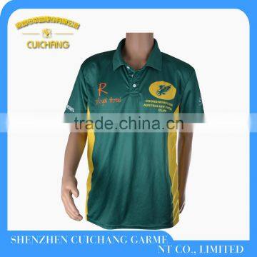 2016 new design sublimated custom polo shirt