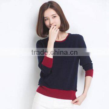 Casual Loose Woman Pullover Knitted Wool Sweater Women Lady Sweater photo-2
