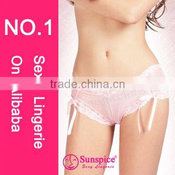 Hot Sale Lace Girls Sexy Sheer Panty Fur Sexy Underwear photo-2