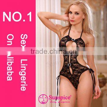 2015 High quality hot sales sexy micro teddy lingerie satin silk teddy lingerie sexy lingerie fishnet teddy