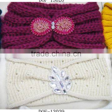 Fashion New Jewelry Hot Knitted Acrylic Designer Headband for Winter photo-6