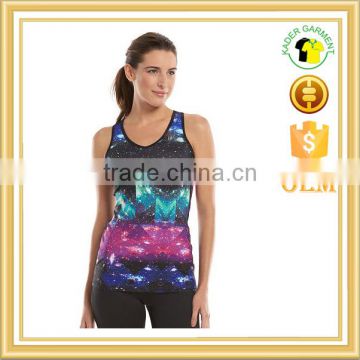 Women Personalized Racerback Tank Top Custom Printed Loose Fit Workout tank top