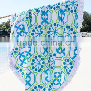 Cotton Velour Promotions Logos Australian The Beach People Roundie Towel With Tassel Fringe photo-5
