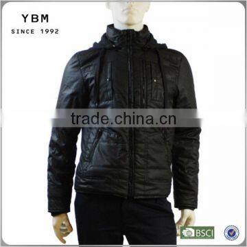 PU leather jacket with padded cotton low leather jacket price