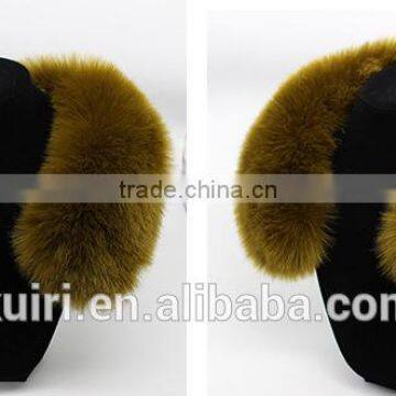 Colofur Women Faux Fox Fur Collar Scarf Fluffy Winter Shawl Wrap Stole Scarfs Chic Warm Comfort Valentine'S Day Gift Christmas photo-2