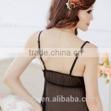 Sexy Lace Transparent Night Sleeping Dress photo-3