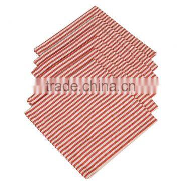 100% Cotton Red Striped Table Cloth From India photo-5