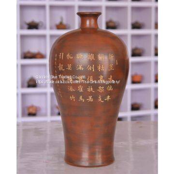 Grape Fruit Chinese Hand Painting Bone China Vase Decorative Vase photo-2