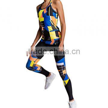 Factory Wholesale Training Singlet Body Building Sleevelesss Womens Yoga Tank photo-3