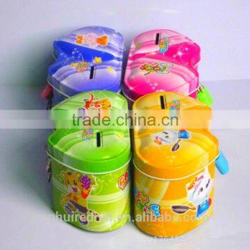 Redhill Personality Double Heart Shape Saving Cans,money Boxes,metal Can photo-2