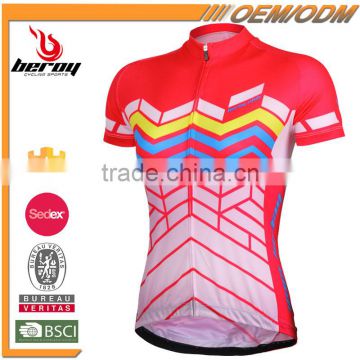 BEROY Low MOQ Triathlon Team Cycling Jersey, Female Short Sleeve Bicycle Wear