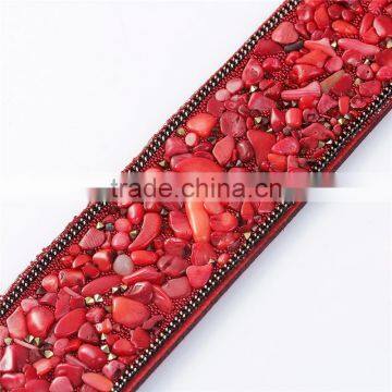 Velvet Faux Suede Punk Bangles Bracelets Red Bracelet Woman photo-2