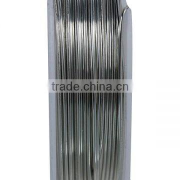 Copper Beading Wire Thread Cord Round Silver Tone 0.8mm Dia. , 2 Rolls photo-2