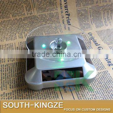 Silver Acrylic Watch/Jewelry/Camera Solar Power Rotating Display Stand photo-2