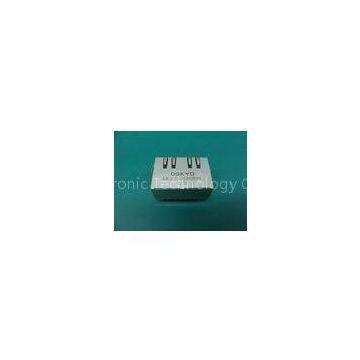 1 X 2 Port Lan 1000M 10 Pin RJ45 Connector With Internal Magnetics Tab-Down