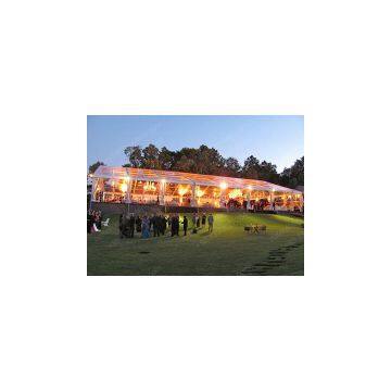 clear tent 25x30m with transparent roof cover and sidewalls for 500 seats outdoor wedding party events