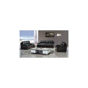 Australian Black Leather Sofa Set