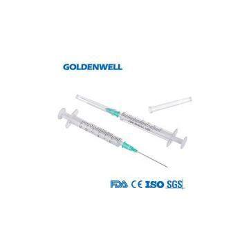 Plastic Disposable Two Parts Syringe With Needle