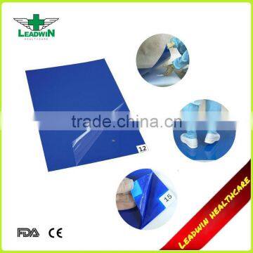 Adhesive mats for cleanroom