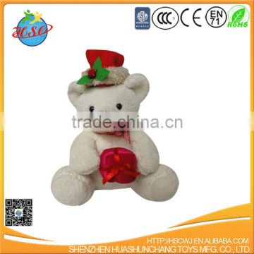 cute plush teddy bear toys wear in flower