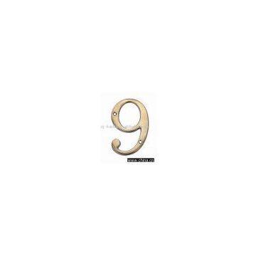 brass number,house number and plate, letter