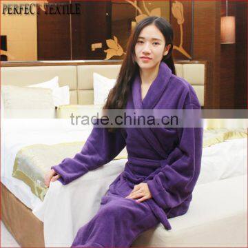 Wholesales Luxury Soft Coral Fleece Dressing Gown Bath robe