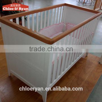 Top quality wooden convertible baby cot cribs and beds