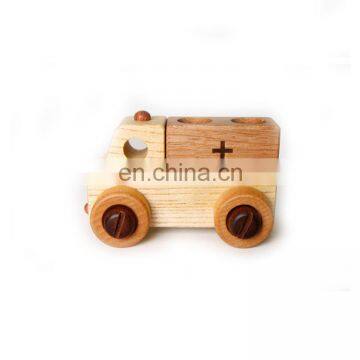 Nature Wooden Montessori Material Educational Toys Cars For Kids