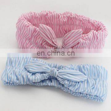 Infant Knotted Turban Wide Stripe Headbands With Elastic Soft Headwrap For Baby Topknot