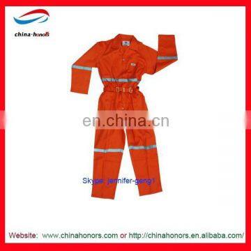 NEW Dubai type with reflective tape cheap orange coveralls